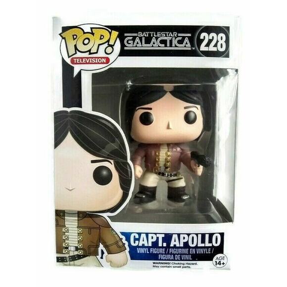 Funko Pop! 228 Battlestar Galactica: Capt. Apollo New - Picture 1 of 4